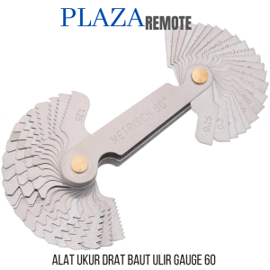 PENGUKUR BULIR BAUT Drat - Mal Ulir / Mal Drat / Thread Screw Pitch Gauge 60 DERAJAT