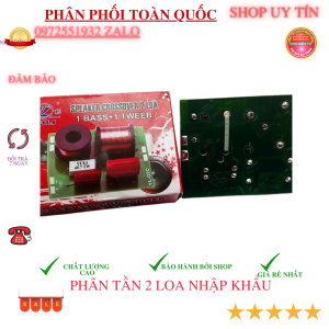 Mạch phân tần 2 loa YL 1 bass 1 treble nhập khẩu dùng cho câc bass 202530..Giá 1 mạch.