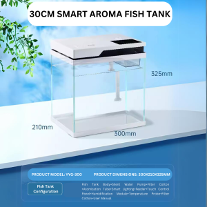 YEE Aquarium Tank Automatic Feeding & Humidifying Ultra 4K Glass Desktop Small Fish Tank Eco-Friendly