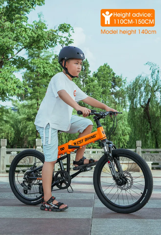 WEST BIKING 20 Inch 6061 Aluminum Alloy Frame Children Folding Mountain Bike Shimano 6 speed Transmission Kids Bicycle Lazada PH