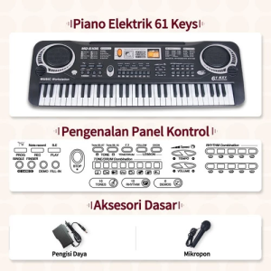 Universal Piano 61Keys / Smart Piano / Smart Electric Piano / Digital Piano / Piano Anak-anak/Keyboard elektronik mainan pemula