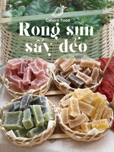 Mứt Rong Sụn nhiều vị ít ngọt rong sụn sấy dẻo vị trái cây ngọt thanh [Cahoro Food]