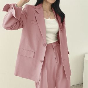 IELGY Korean style casual temperament khaki suit jacket for women