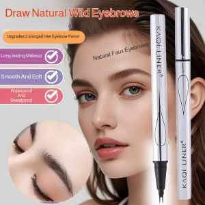 Two-pronged Eyebrow Pencil Wild Eyebrow Pencil  Water Eyebrow Pencil Lower Eyelash Pencil Waterproof and sweat-resistant Smudge-resistant Steel Eyebrow Pencil