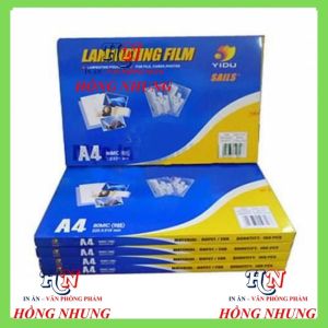 [Hàng Mới] 1 Xấp Màng Ép Plastic A5 Yidu 80 Mic ( Laminating Film)/ Ép Plastic A4 Yidu 80 Mic (Laminating Film) Xấp 100 Cái Giúp Lưu Trữ Bảo Vệ Hình Ảnh Giấy Tờ Của Bạn Không Bị Hư Hỏng