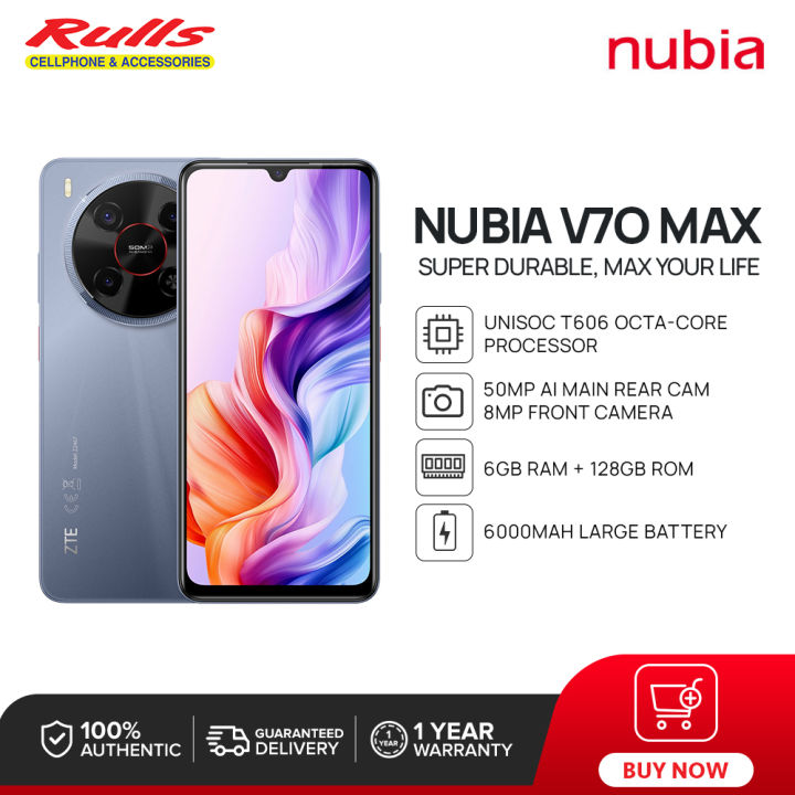 Nubia V70 Max Smartphone 6GB+128GB Unisoc T606 Processor