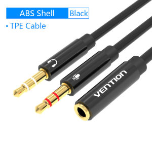 Vention Bộ Chia Tai Nghe Bộ Chuyển Đổi Âm Thanh Và Micrô Giắc Cắm 3.5Mm Đầu Cái Sang 2 Đầu Đực Cáp Chia Mic Tai Nghe Âm Thanh Chữ Y Cho Máy Tính Bộ Chuyển Đổi Một Đầu Cái Sang Hai Đầu Đực Cáp Chia Micrô Tai Nghe 1 Trong 2 Đầu Ra Âm Thanh AUX cáp