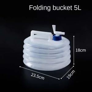JBMBHC Space Saving Foldable Water Jug Retractable Bucket With Faucet Large Capacity Water Carrier For Home Garden Washing Car Travel Hiking