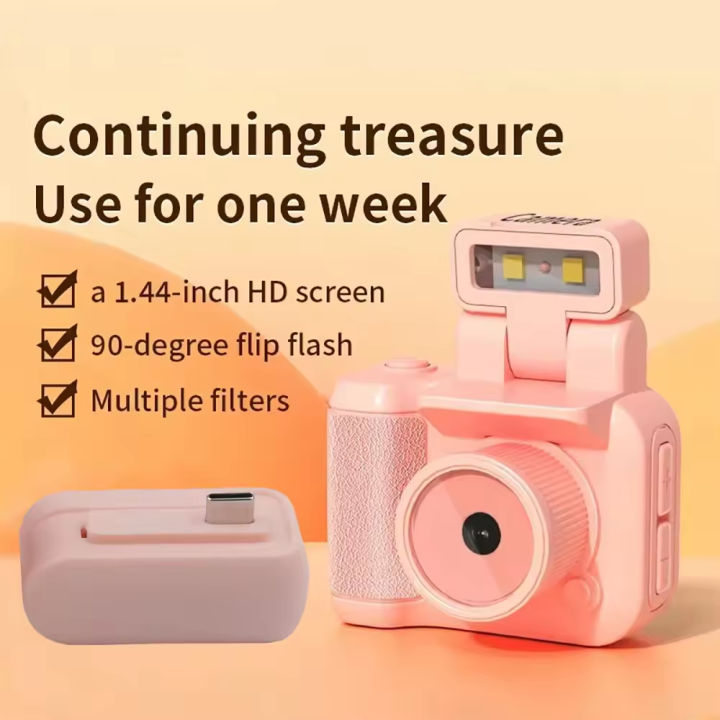 Kamera Digital Mini Camera Video Recorder Ultra Compact HD 1080P - Y4000 - White / Pink