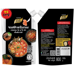 ซอสดองเกาหลี ขนาด 800 กรัม เพียวฟู้ดส์ ซอสดองสำเร็จรูป กุ้งดอง