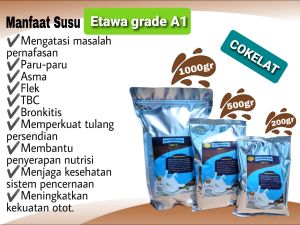 SUSU KAMBING ETAWA GRADE A1 1KG COKLAT TERAPI PARUASMAFLEKTBCOSTEOPOROSIS