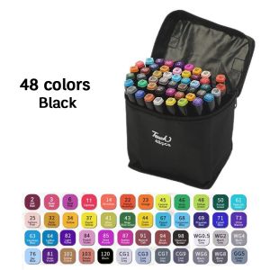 Touch Alcohol Marker Manga double headed Set Maker pen 48/60 Colors Highlighter Pen Art Marker Set Colored Pen Set Marker Color Pen