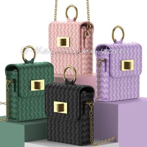 FLASH SALE Tas Wanita Mewah Pola Kepang – Case Selempang Stylish untuk Samsung Z Flip 3/4 5G