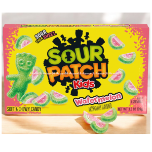 Sour Patch Kids Watermelon 99gr Soft & Chewy Candy Permen Lunak Jelly Rasa Buah Semangka Permen Jelly Sourpatch
