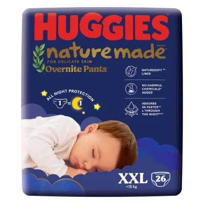 Huggies Platinum Naturemade Overnight Pants Diapers | Carton Sales