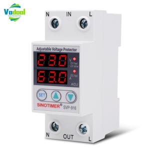 SVP-916 Adjustable Voltage Surge Protector Current Circuit Breaker for Household