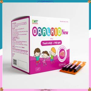 Ống uống Oralkid New giúp mát gan thanh nhiệt giải độc dùng cho trẻ em và người lớn h20 ống 2027