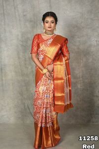 [PRE-ORDER] KANJIVIRAM PATTU SILK SILVER ZARI SAREE {ETA:2025-12-31}