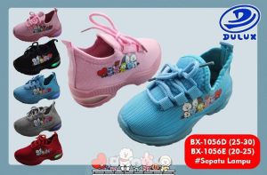 Sepatu Lampu Anak Laki-Laki & Perempuan Karakter BT21 Merek Dulux BX-1056D Size 25-30