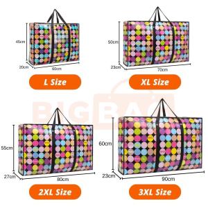 Extra Large Storage Bag Large Plastic Bag with Zipper Big Clothes Quilt Blanket Organizer Bag Waterproof Travel Bag