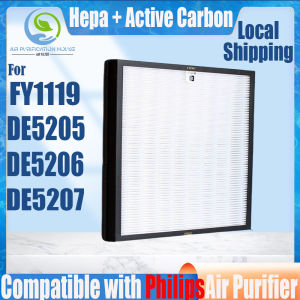 🔥Original and Authentic🔥 Replacement Compatible with philips FY1119/30 DE5205 DE5206 DE5207 Filter Air Purifier Accessories HEPA&Active Carbon Nano Protect filter