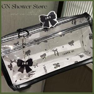 [GN Store] Cartoon Translucent Pencil Case Multi-layer Vertical Large-capacity Stationery Storage Bag School Supply Cosmetic Bag