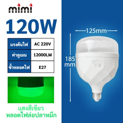 MIMI ไฟสปอตไลท์LEDกันน้ำ Flood Light ไฟคีบแบต ไฟสีเขียว สปอตไลต์ ไฟไดหมึก ตกปลา ไฟสว่าง 250/350/450W