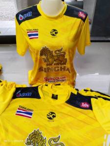 (SC002ลายสิงห์) เสื้อกีฬา Suncolor พร้อมส่งทันที ไม่ต้องรอนาน  มาใหม่ สีสวย ผ้าดี ใส่สบาย ไม่ต้องรีด