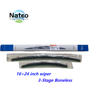 Kia Soluto Stonic Hyundai Reina Three-Section Boneless Wiper 24 Inch + 16 Inch 3-Stage Boneless
