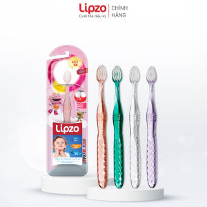 [Combo 5] Bàn Chải Đánh Răng Lipzo Crystal Kids Lông Chỉ Tơ Nha Khoa Kháng Khuẩn Bảo Vệ Nướu Dành Cho Trẻ Em Từ 2 - 5 Tuổi
