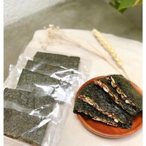 1 Kg Rong biển kẹp hạt dinh dưỡng [Bao Bì Từng Miếng] - rong biển sấy kẹp ngũ cốc thơm ngon- tốt cho sức khỏe- đồ ăn vặt
