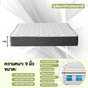 CHT ที่นอนยางพาราแท้ 100% ที่นอนสปริงเกรด ลดแรงกดทับ บอกลาอาการปวดหลัง Latex spring mattress