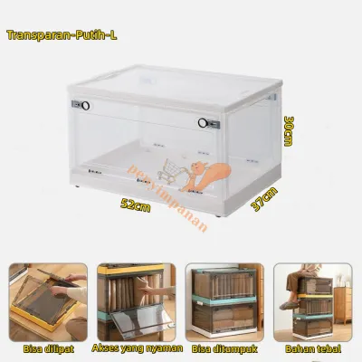 storage box serbaguna kotak penyimpanan pakaian serbaguna mainan box tahan lembab storage box baju besar organizer Tempat Baju Tempat Barang Box Serbaguna Multipurpose