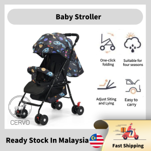 【New】Lightweight Safety Belt Newbron Baby Stroller Trolley One-Click Folding for 0-36 months Kereta Sorong Bayi 婴儿外出手推车 🔥 READY STOCK IN MALAYSIA 🔥