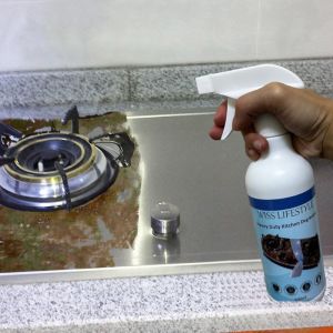 Wiss Lifestyle Heavy Duty Kitchen Degreaser Oil Remover Spray Multipurpose Dirt Lampblack Grease Stain Cleaner 500ml