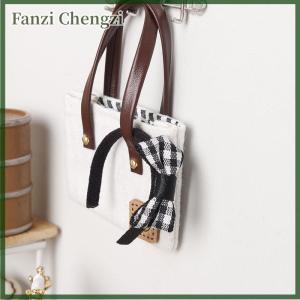 Fanzi Mini Doll Bow Hair Hoop Headband Doll Hair Accessories Dollhouse Scene Decoration Dolls Dress Up Toy Pretend Play Toys