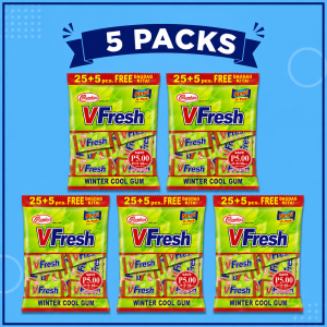 Columbia VFresh Winter Cool Gum – 50 Pieces Fresh Mint Flavor (Multiple Packs Option)