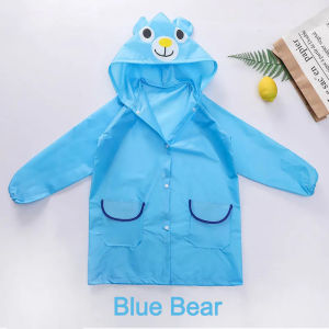 Anakkid---Kids Cartoon-Animal Hooded Raincoat Waterproof Cape/PonchoKids Whole Body Rainsuit /90cm-130cm Kids Raincoat
