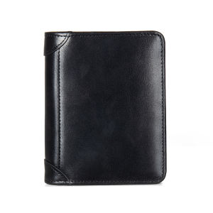 Bazlee High Quality Classic Genuine Leather Wallet Card Holder Men Brand RFID Slim Mini Wallet Small Money Bag Men Purses