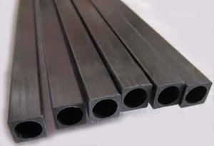Square Carbon Fiber Tubes 6x6x5x330mm Inner Round(Diameter 5mm)Pultruded Carbon Fiber Rods 4pcs