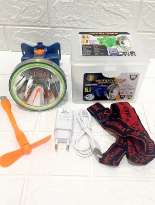 Senter Kepala Diving Mitsuyama 80 Watt MS-216 Senter LED Super Terang Jarak Jauh headlamp Selam