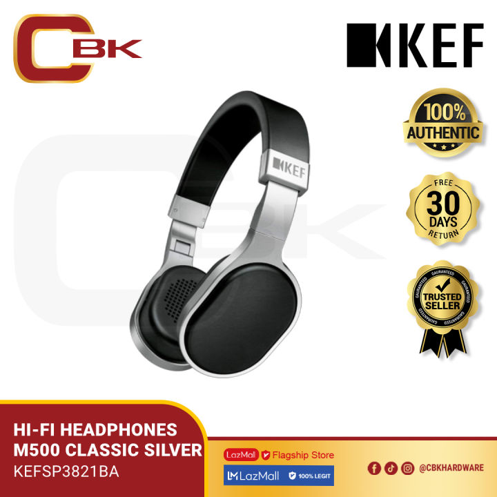 KEF M500 HIFI OnEar Headphones (Silver/Black) Lazada PH