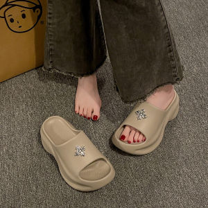 Free Shipping WomenS New Summer Thick-Soled Slippers Height-Increasing Suitable For Indoor And Outdoor Wear Non-Slip Perfect For The Beach Made Of EVA Material