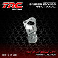 TRC Racing Sniper 150 155  CNC Brake Caliper Bracket 4 POT Front Axial Slim Mags or Rim Set 8032. 