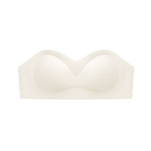 Lizida Traceless Invisible Wrap Chest Strapless Underwear Jelly Soft Support Small Chest Push-up Non-slip Comfortable One-line Tube Bra