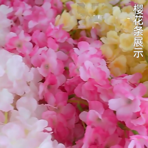 เถาดอกไม้ประดิษฐ์สำหรับตกแต่งบ้านที่ทนทานดอกไม้พลาสติกมาลัยเถาวัลย์การใช้งานกลางแจ้งในร่ม