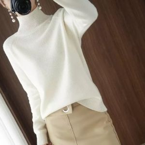 Sweater Turtleneck Wanita bahan Rajut Tebal Halus Nyaman