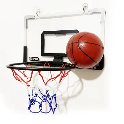 Indoor Basketball Hoop Play Set for Kids Mini Hanging Basketball Board with Ball and Pump for Children Toy