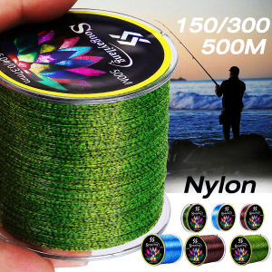 Sougayilang Fishing Line 150 300 500m Nylon Invisible Spot Fishing Line 0.8#-8.0# Fishing Line for Freshwater and Saltwater