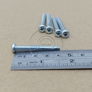 10 PCS BAUT JP M5 X 40 PAN HEAD SEKRUP M5X40 PANJANG 4CM 4 CM 5X40 5 X 40 MM 40MM OBENG PLUS SKRUP PUTIH GALVANIZ GALVANIS GALPANIS PITCH DRAT 0.8